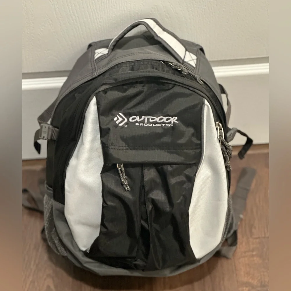 Outdoors Black and Gray Backpack